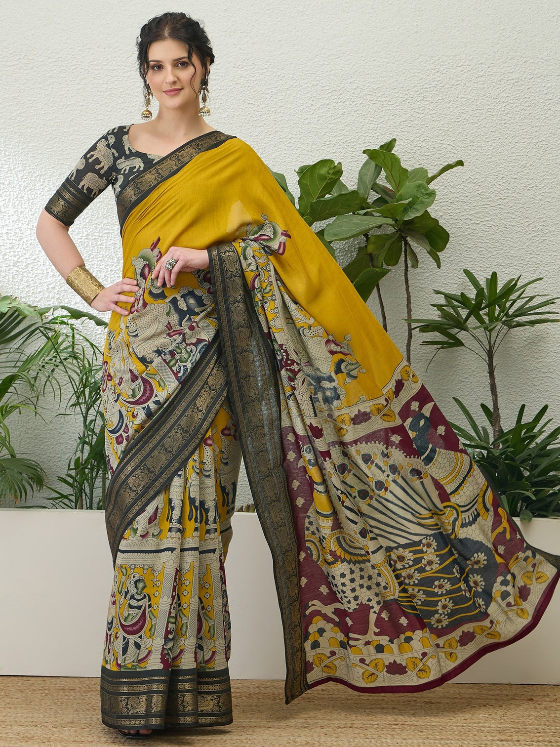 Svarika Comfortable PV Cotton Saree for Daily & Festive Wear