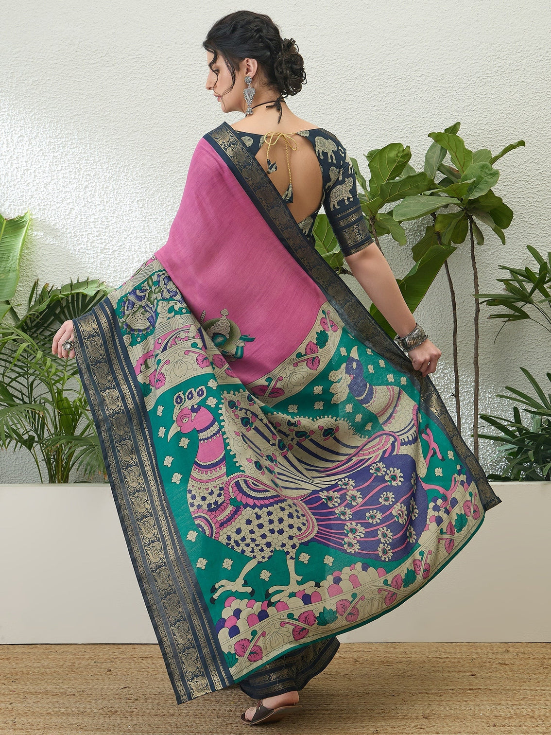 Svarika Comfortable PV Cotton Saree for Daily & Festive Wear