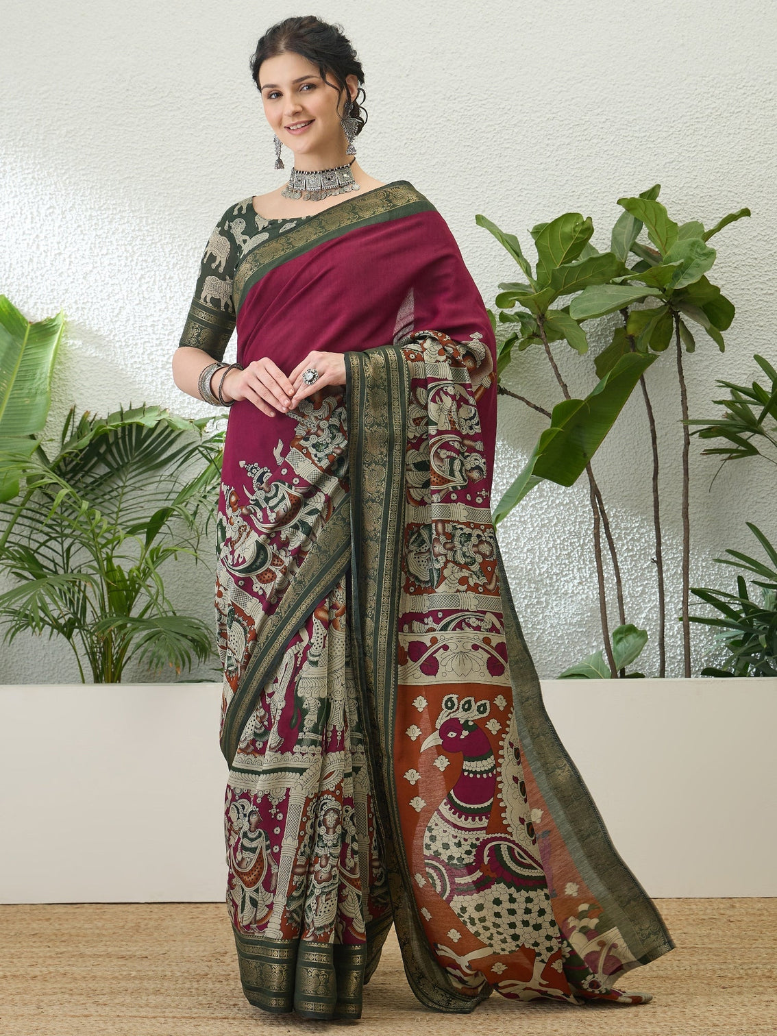 Svarika Comfortable PV Cotton Saree for Daily & Festive Wear
