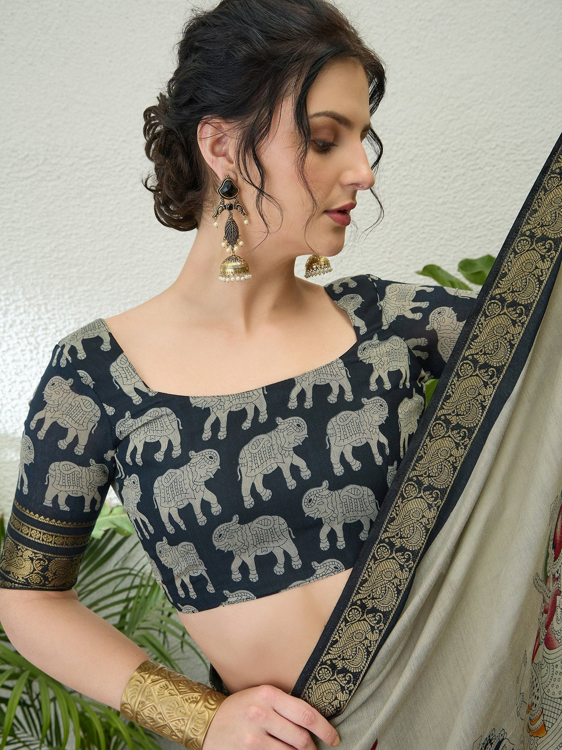 Svarika Comfortable PV Cotton Saree for Daily & Festive Wear