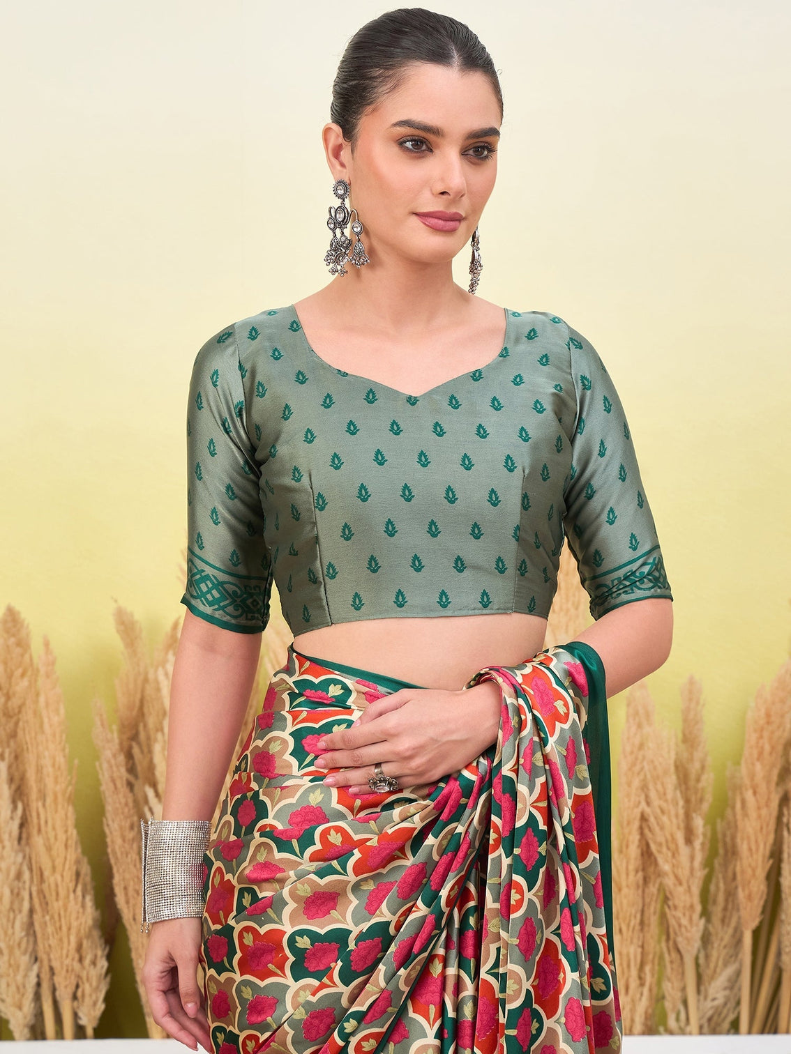 Tanirika Stylish Semi Modal Saree for Party & Festive Wear