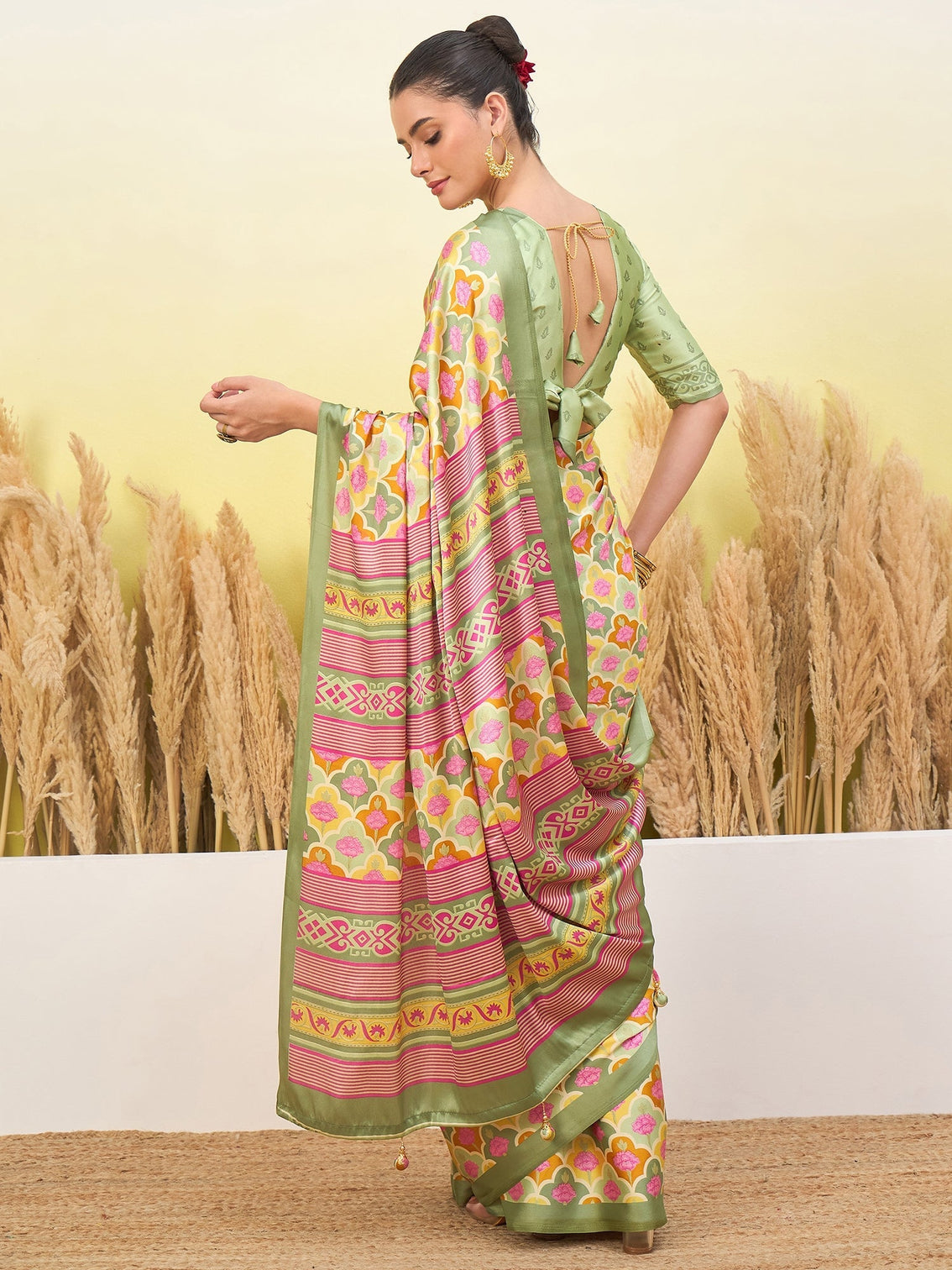 Tanirika Stylish Semi Modal Saree for Party & Festive Wear