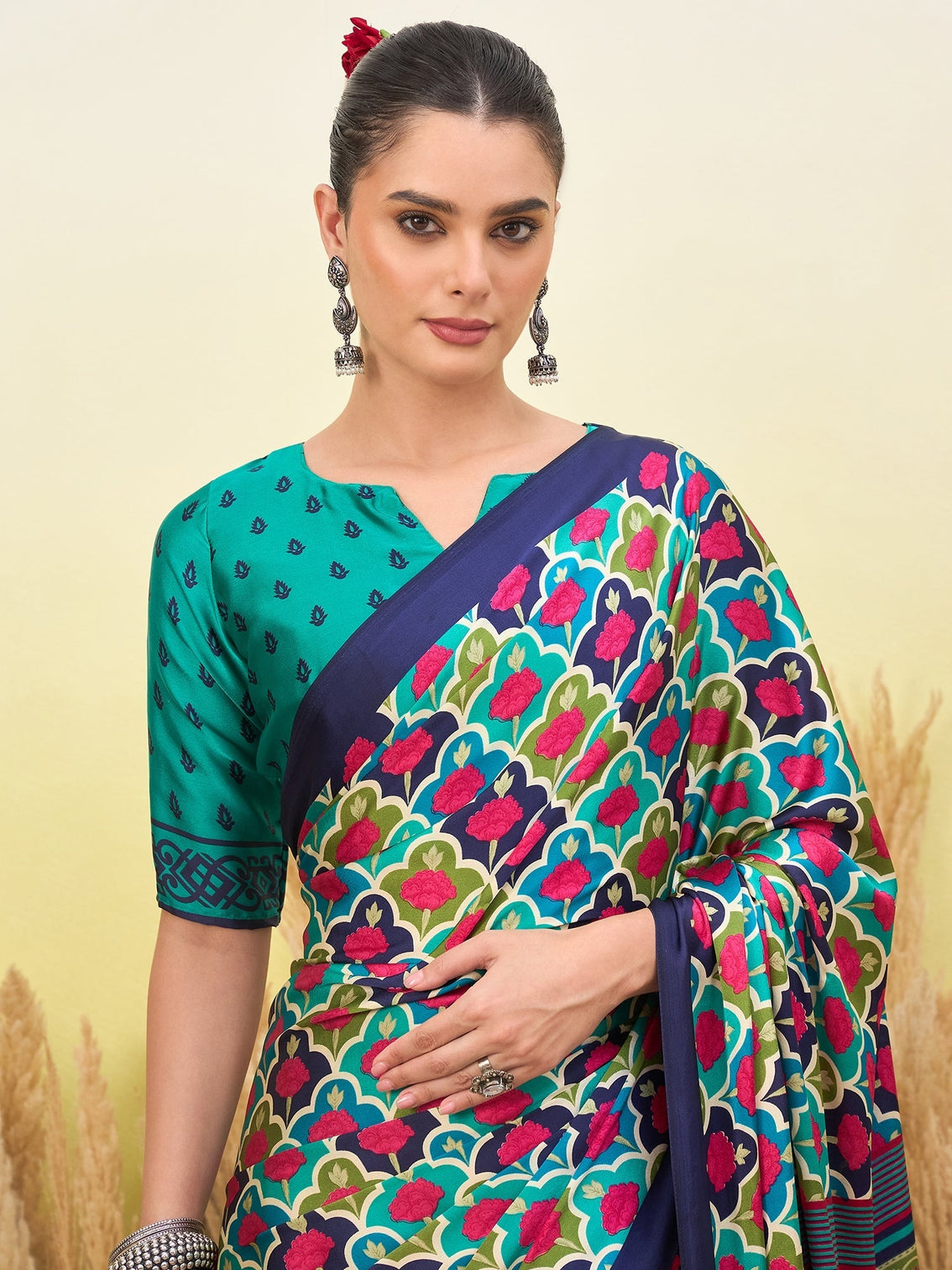 Tanirika Stylish Semi Modal Saree for Party & Festive Wear
