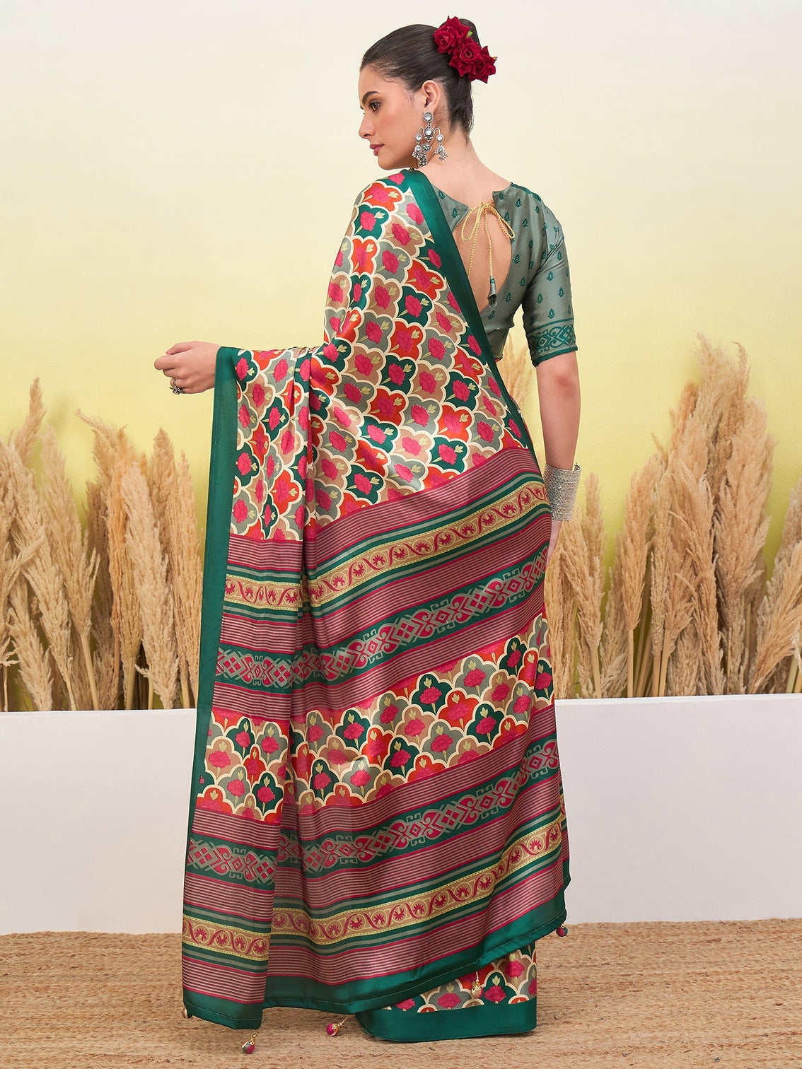 Tanirika Stylish Semi Modal Saree for Party & Festive Wear