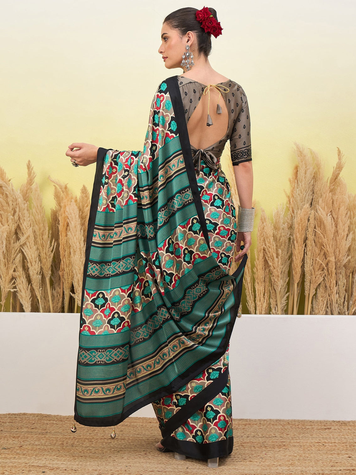 Tanirika Stylish Semi Modal Saree for Party & Festive Wear