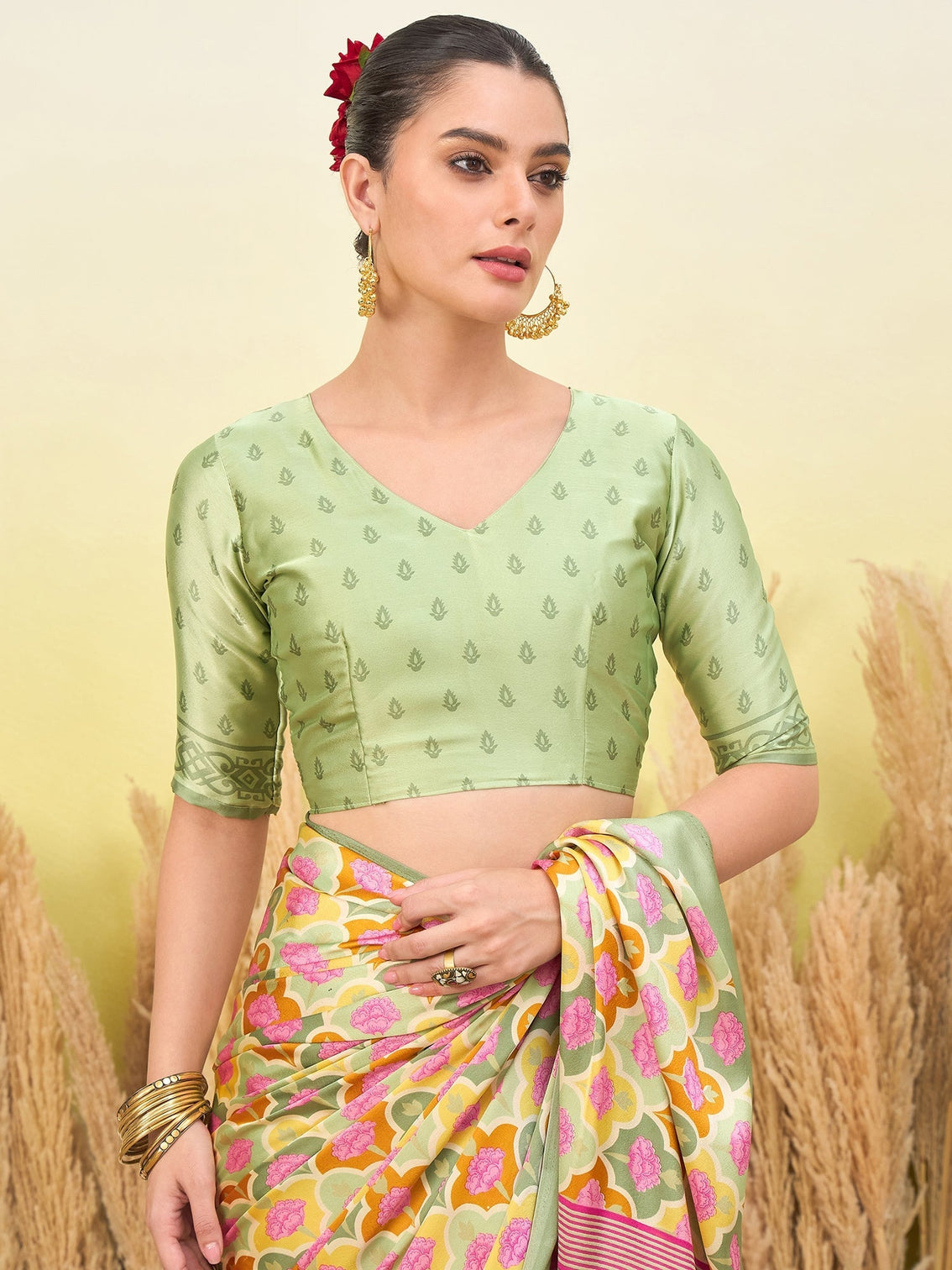 Tanirika Stylish Semi Modal Saree for Party & Festive Wear