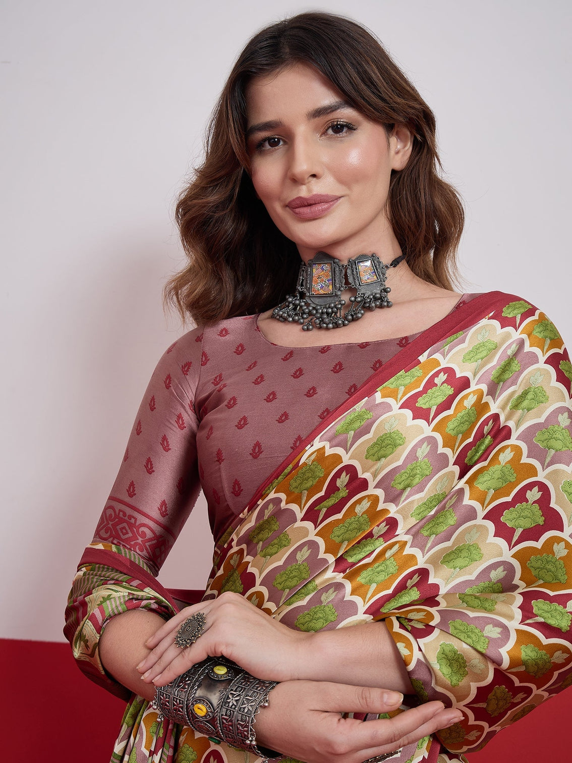 Tanirika Stylish Semi Modal Saree for Party & Festive Wear