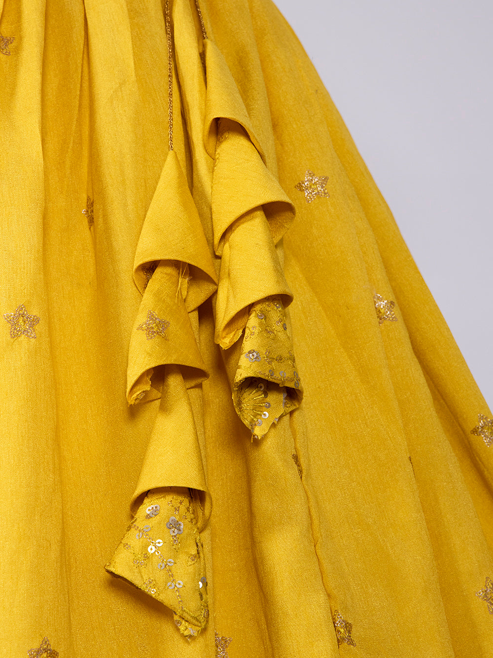 Yellow Color Sequins and Thread Embroidery Work Heavy Banglory Lehenga Choli With Dupatta