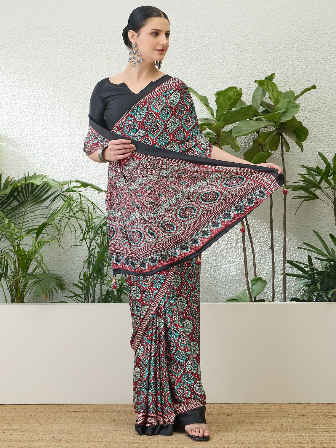 Vayuna Soft Drape Semi Modal Saree for Party Wear