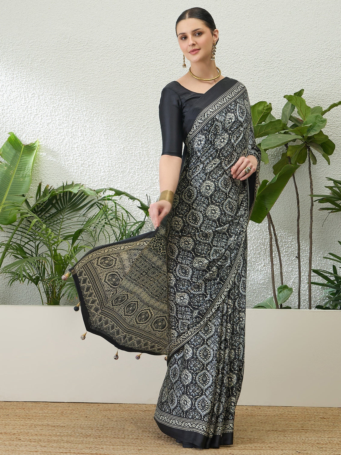 Vayuna Soft Drape Semi Modal Saree for Party Wear