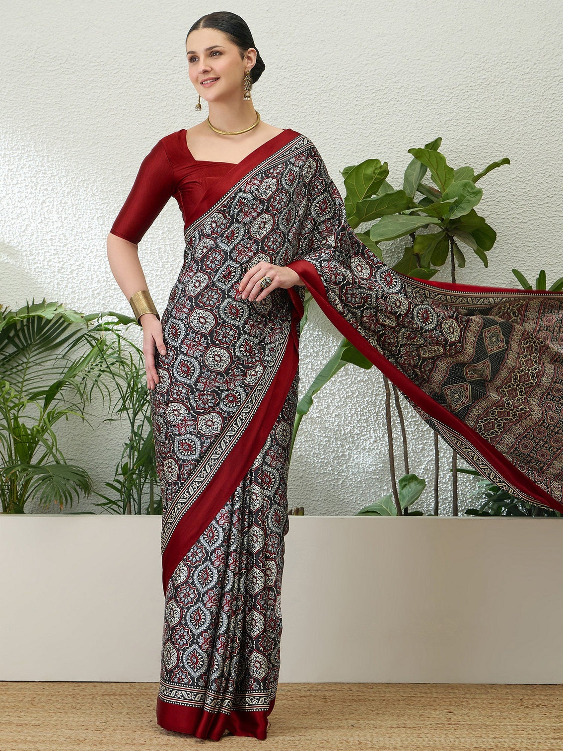 Vayuna Soft Drape Semi Modal Saree for Party Wear