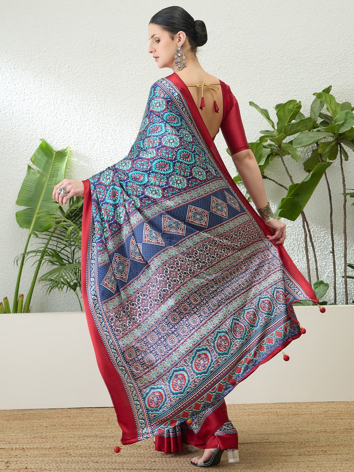 Vayuna Soft Drape Semi Modal Saree for Party Wear