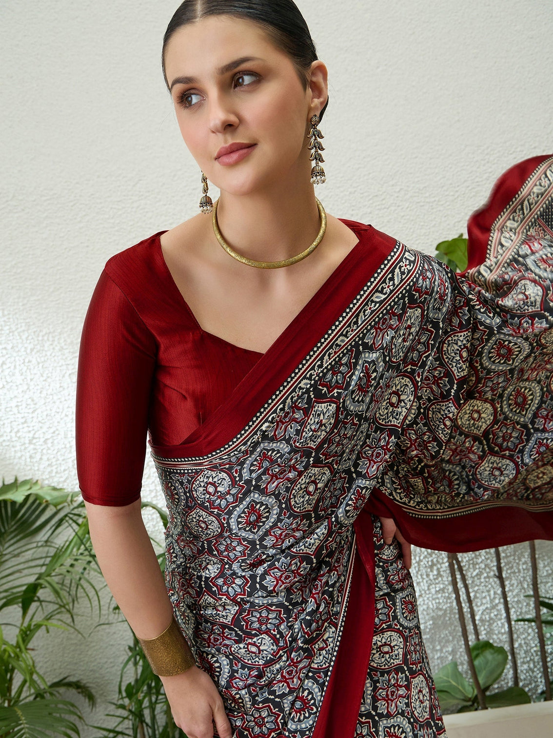 Vayuna Soft Drape Semi Modal Saree for Party Wear