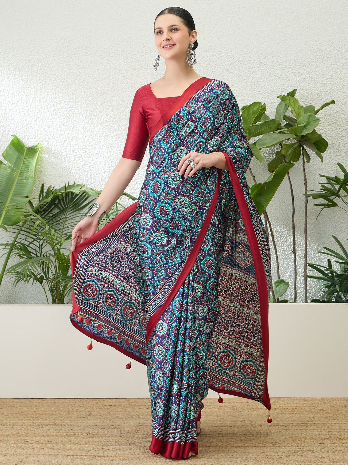 Vayuna Soft Drape Semi Modal Saree for Party Wear