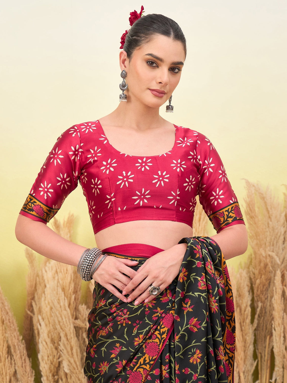 Vedanshi Classic Semi Modal Saree for Traditional Functions