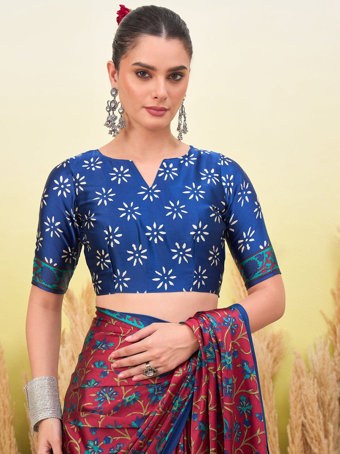 Vedanshi Classic Semi Modal Saree for Traditional Functions