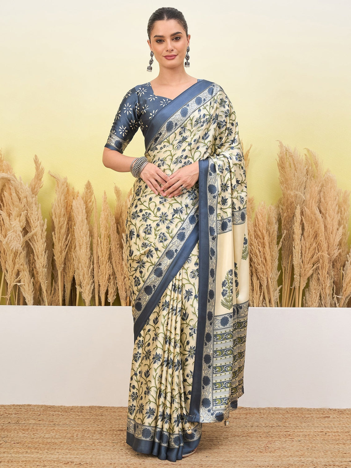 Vedanshi Classic Semi Modal Saree for Traditional Functions