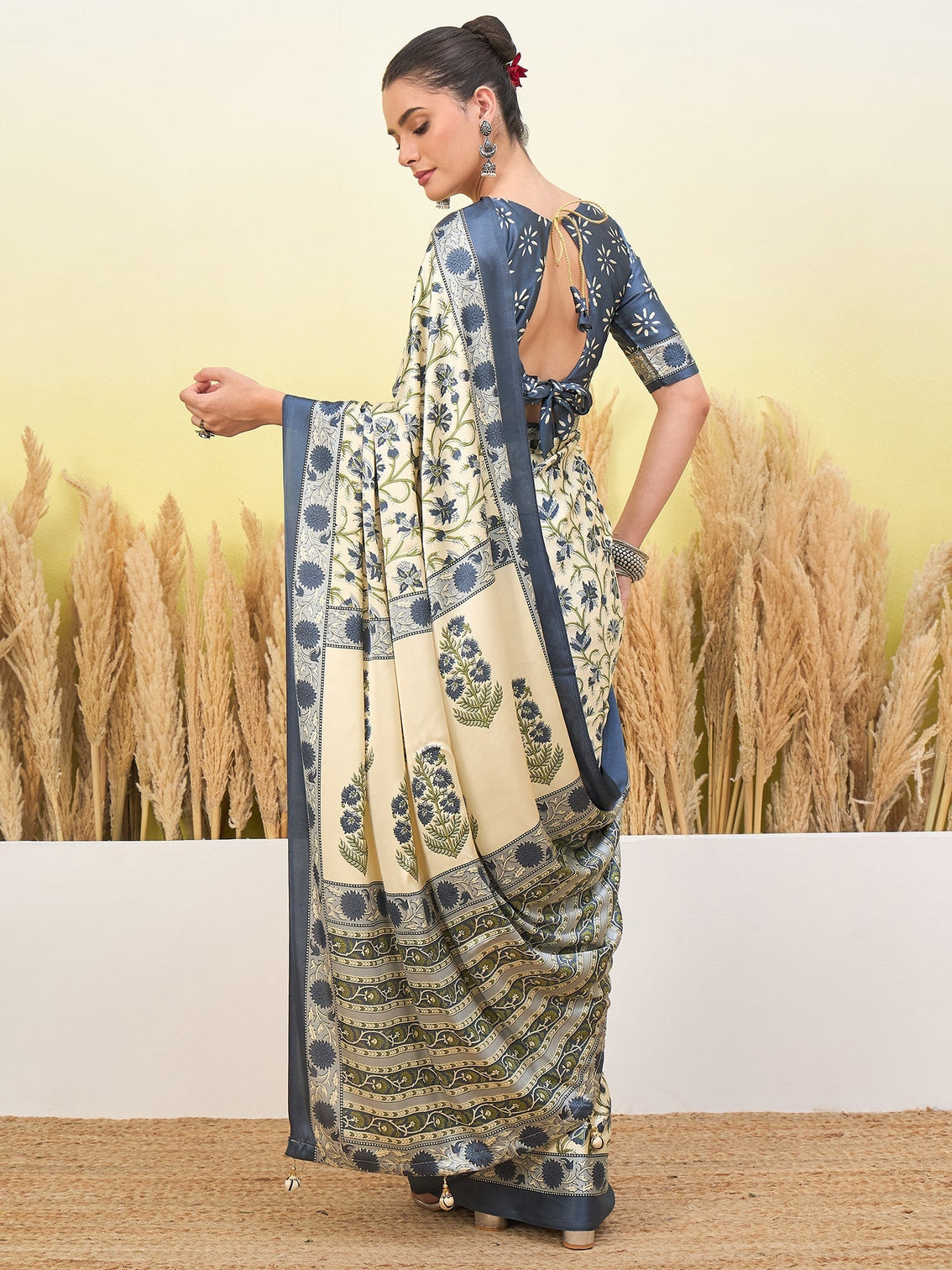 Vedanshi Classic Semi Modal Saree for Traditional Functions