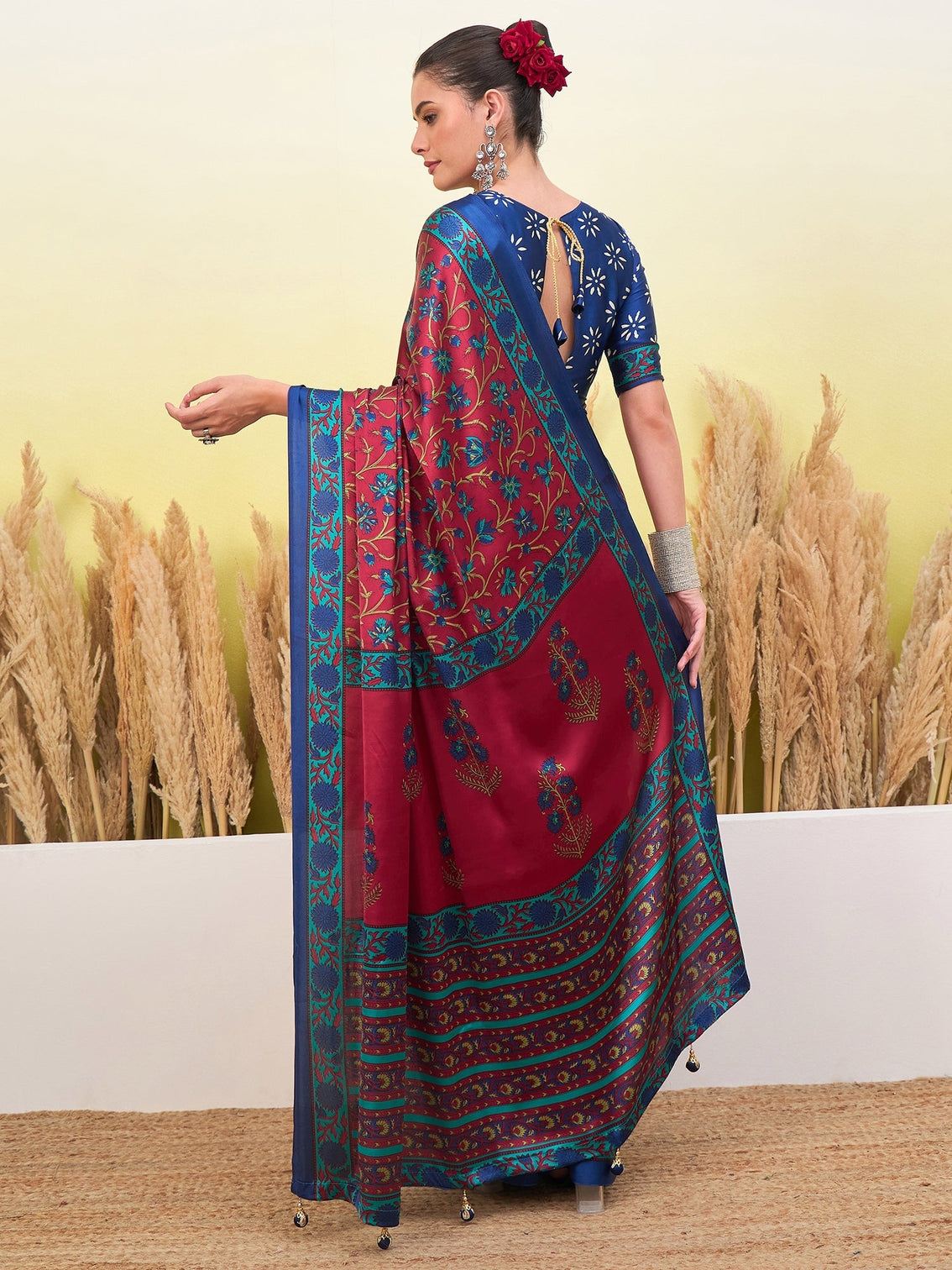 Vedanshi Classic Semi Modal Saree for Traditional Functions