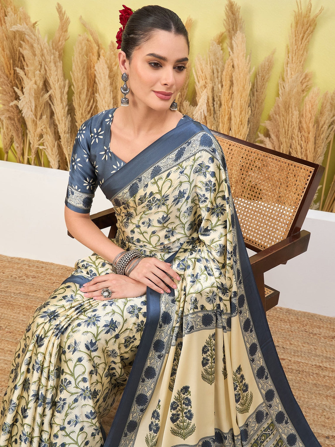 Vedanshi Classic Semi Modal Saree for Traditional Functions
