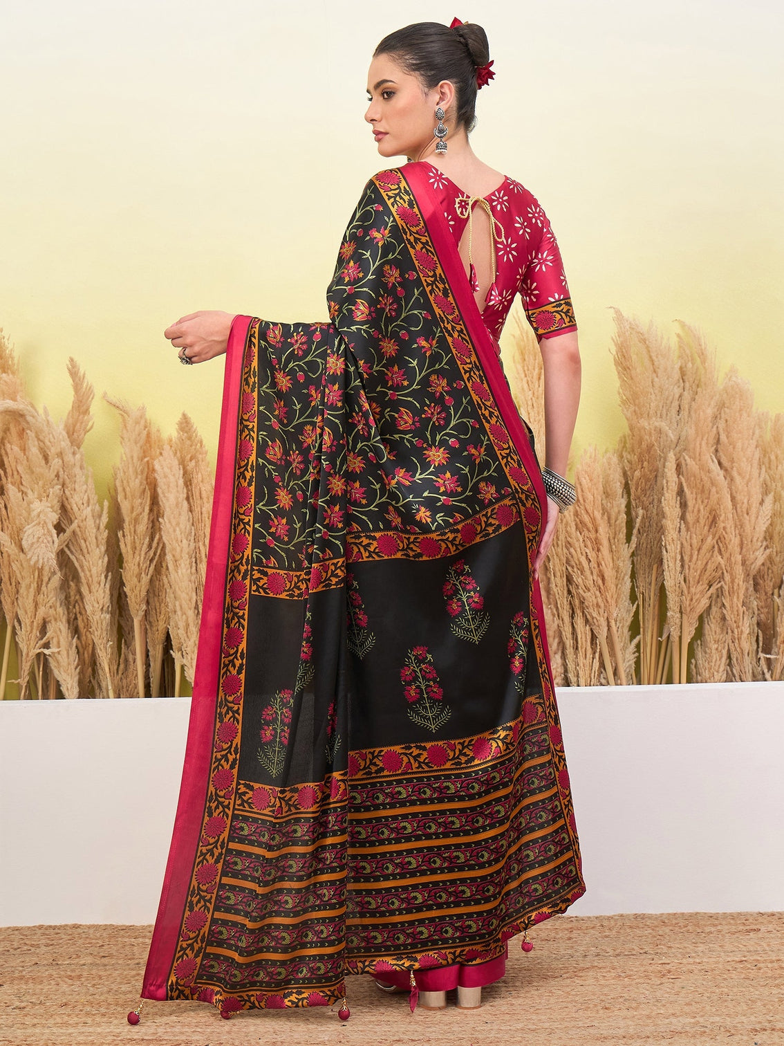 Vedanshi Classic Semi Modal Saree for Traditional Functions