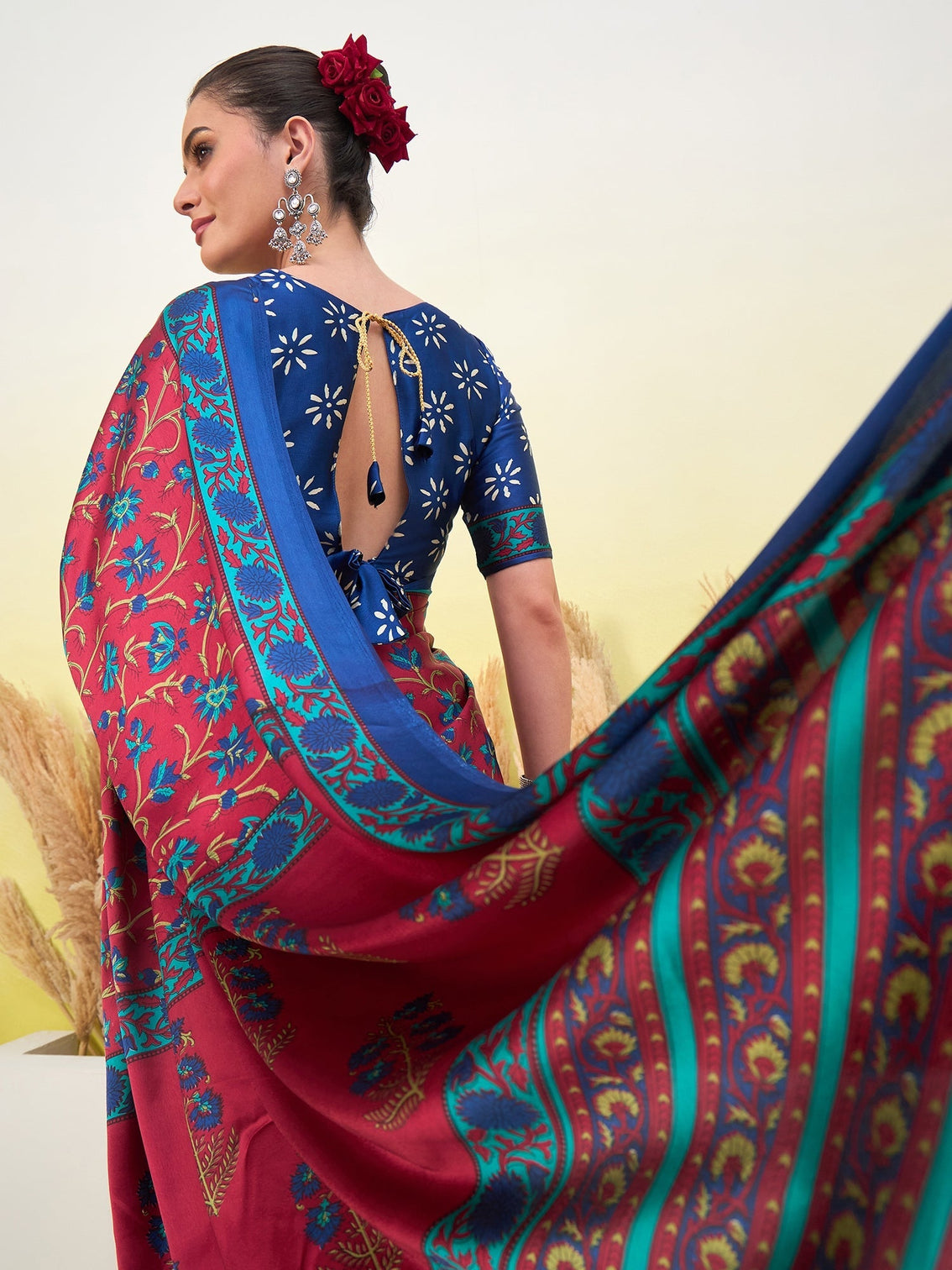 Vedanshi Classic Semi Modal Saree for Traditional Functions