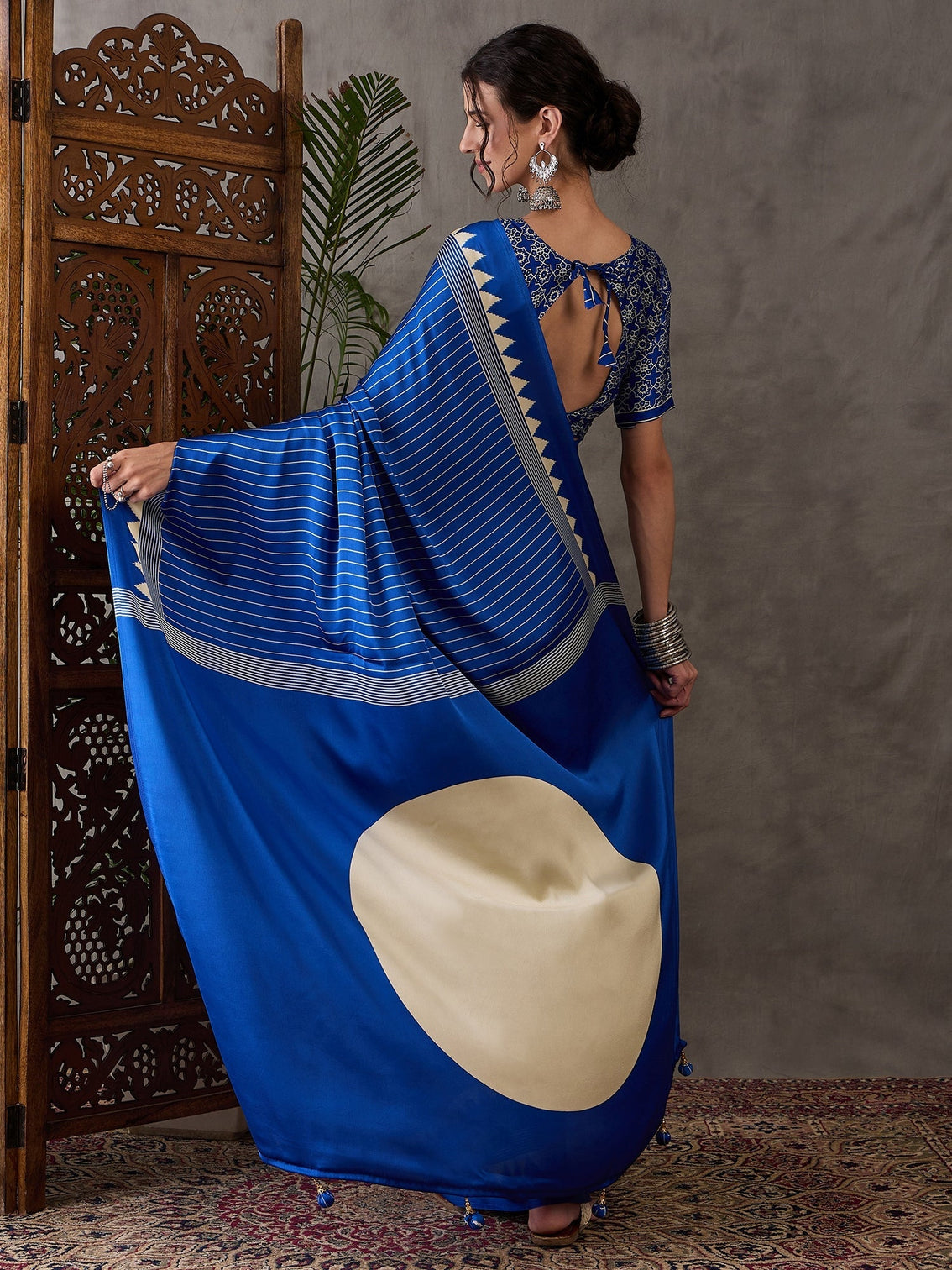 Vihana Graceful Semi Modal Saree for Ethnic Celebrations