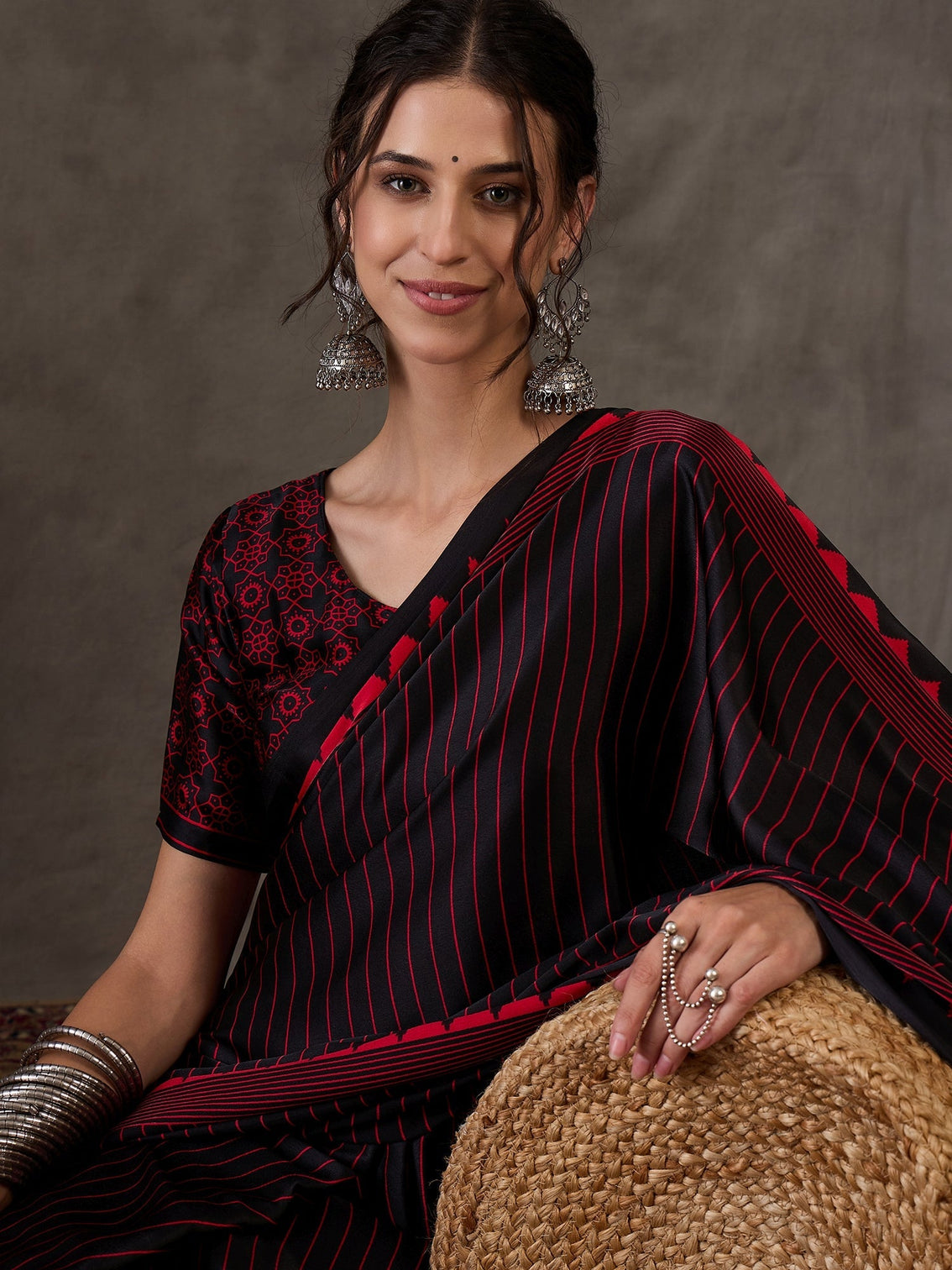 Vihana Graceful Semi Modal Saree for Ethnic Celebrations