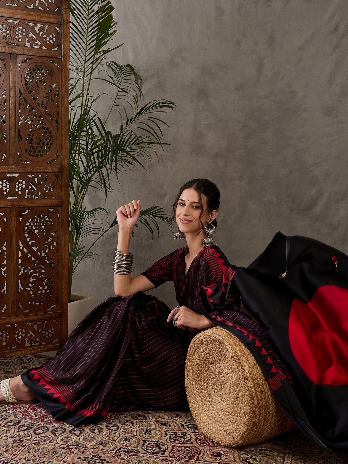 Vihana Graceful Semi Modal Saree for Ethnic Celebrations