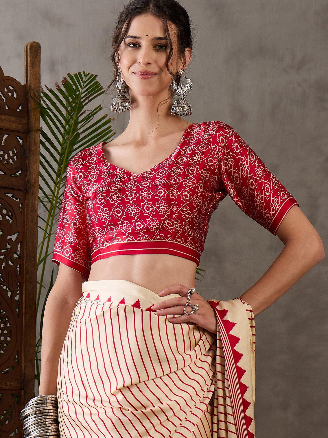 Vihana Graceful Semi Modal Saree for Ethnic Celebrations