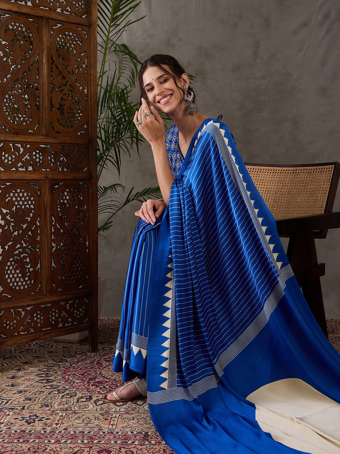 Vihana Graceful Semi Modal Saree for Ethnic Celebrations