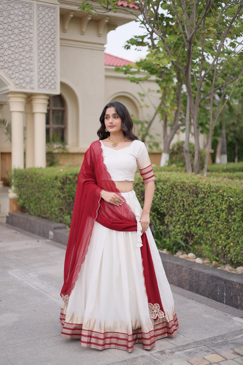 Viscose Jacquard Designer Lehenga Choli