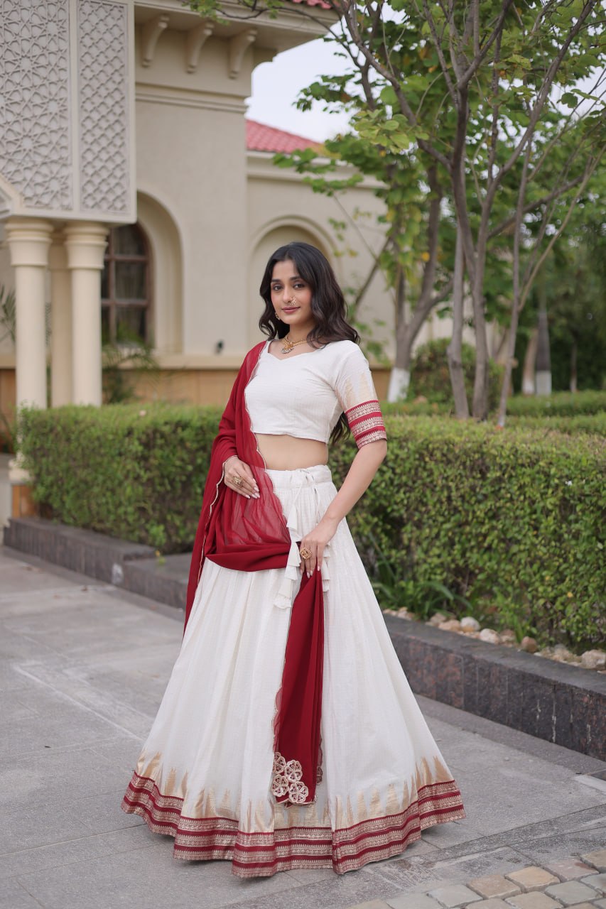 Viscose Jacquard Designer Lehenga Choli