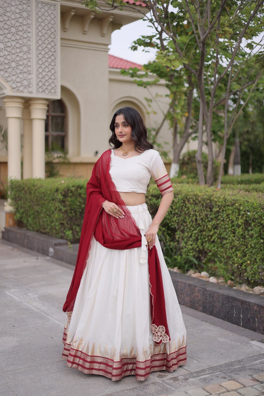 Viscose Jacquard Designer Lehenga Choli