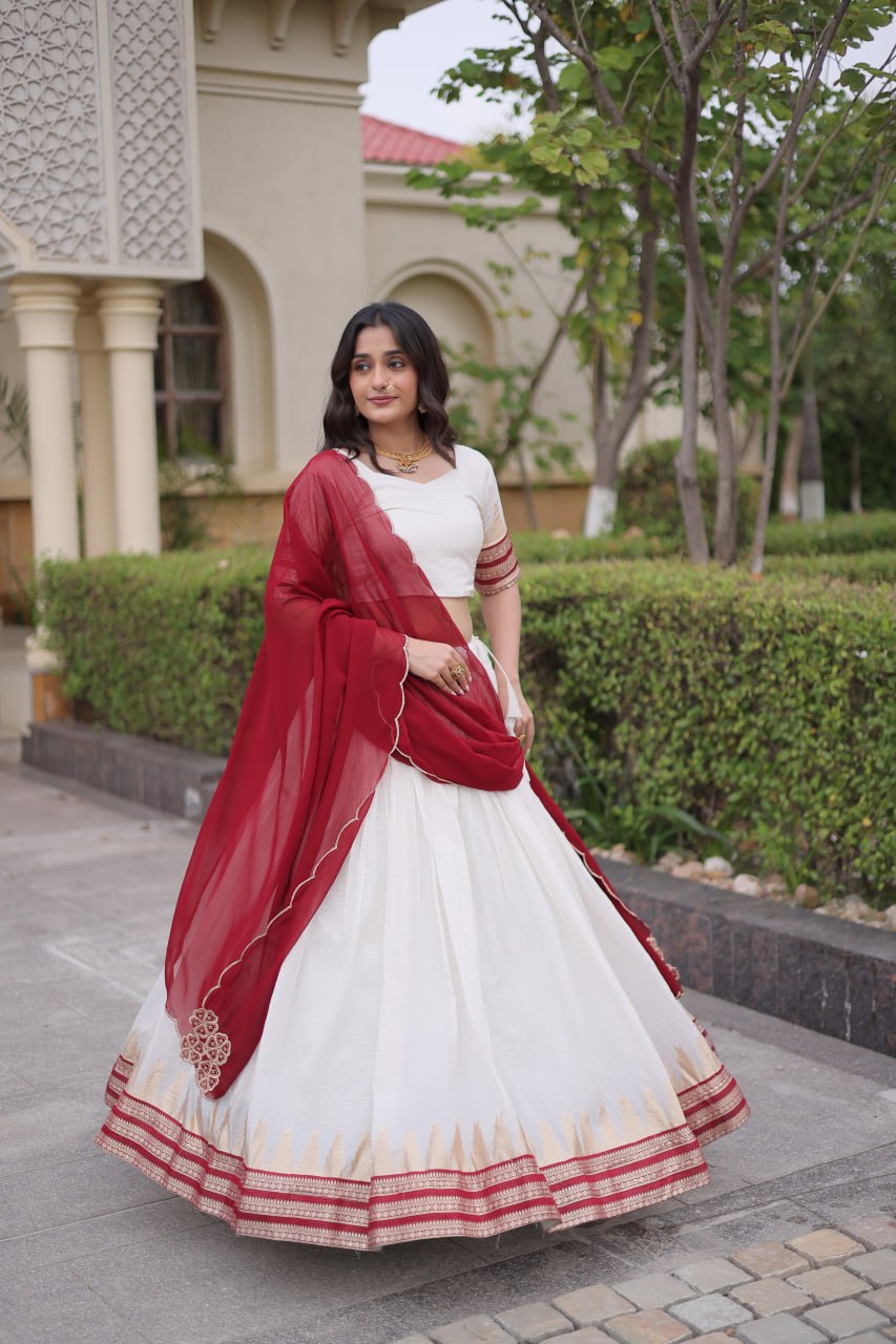 Viscose Jacquard Designer Lehenga Choli