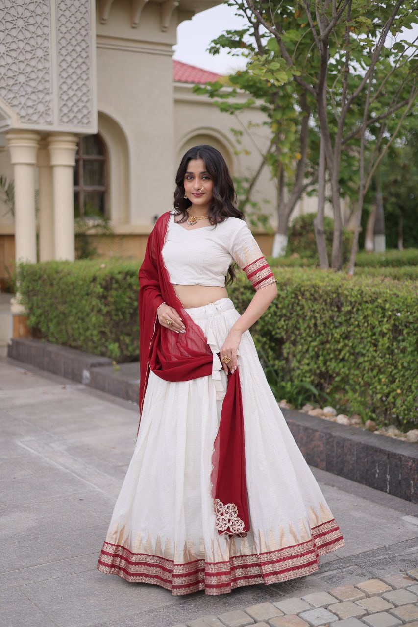 Viscose Jacquard Designer Lehenga Choli