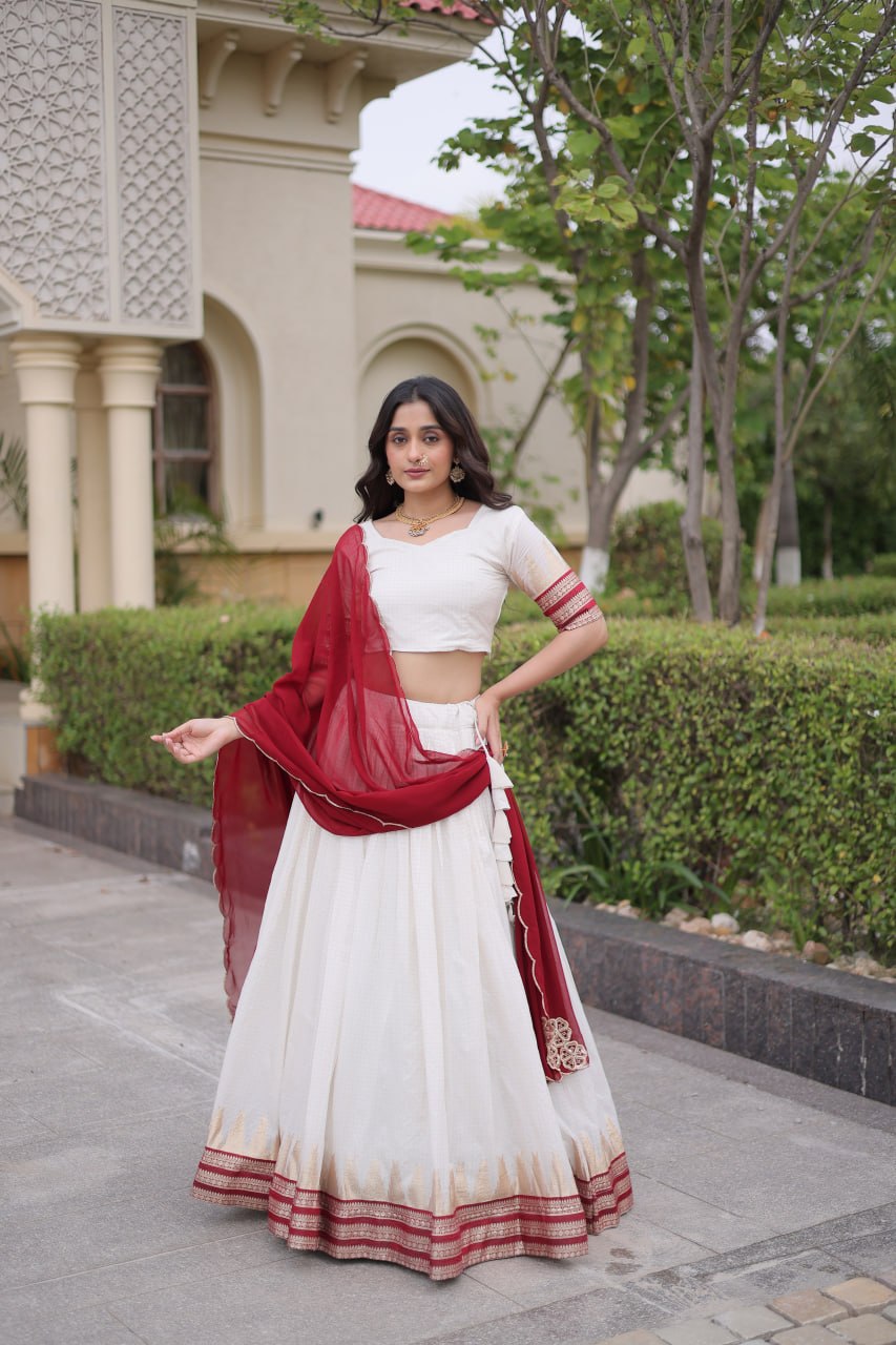 Viscose Jacquard Designer Lehenga Choli