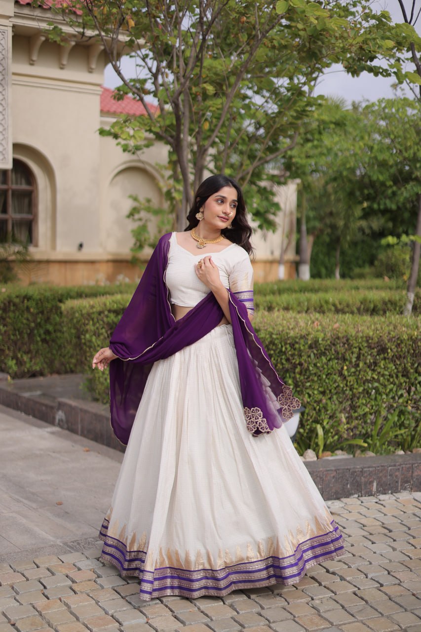 Viscose Jacquard Designer Lehenga Choli