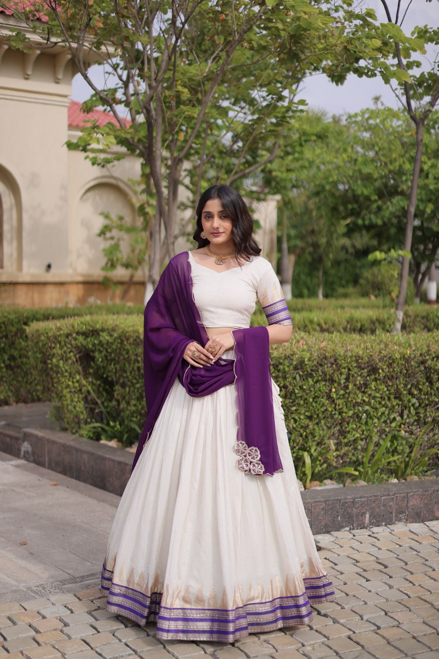 Viscose Jacquard Designer Lehenga Choli