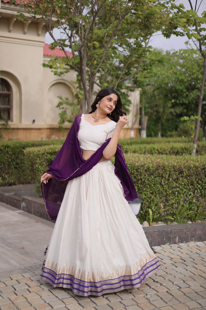 Viscose Jacquard Designer Lehenga Choli