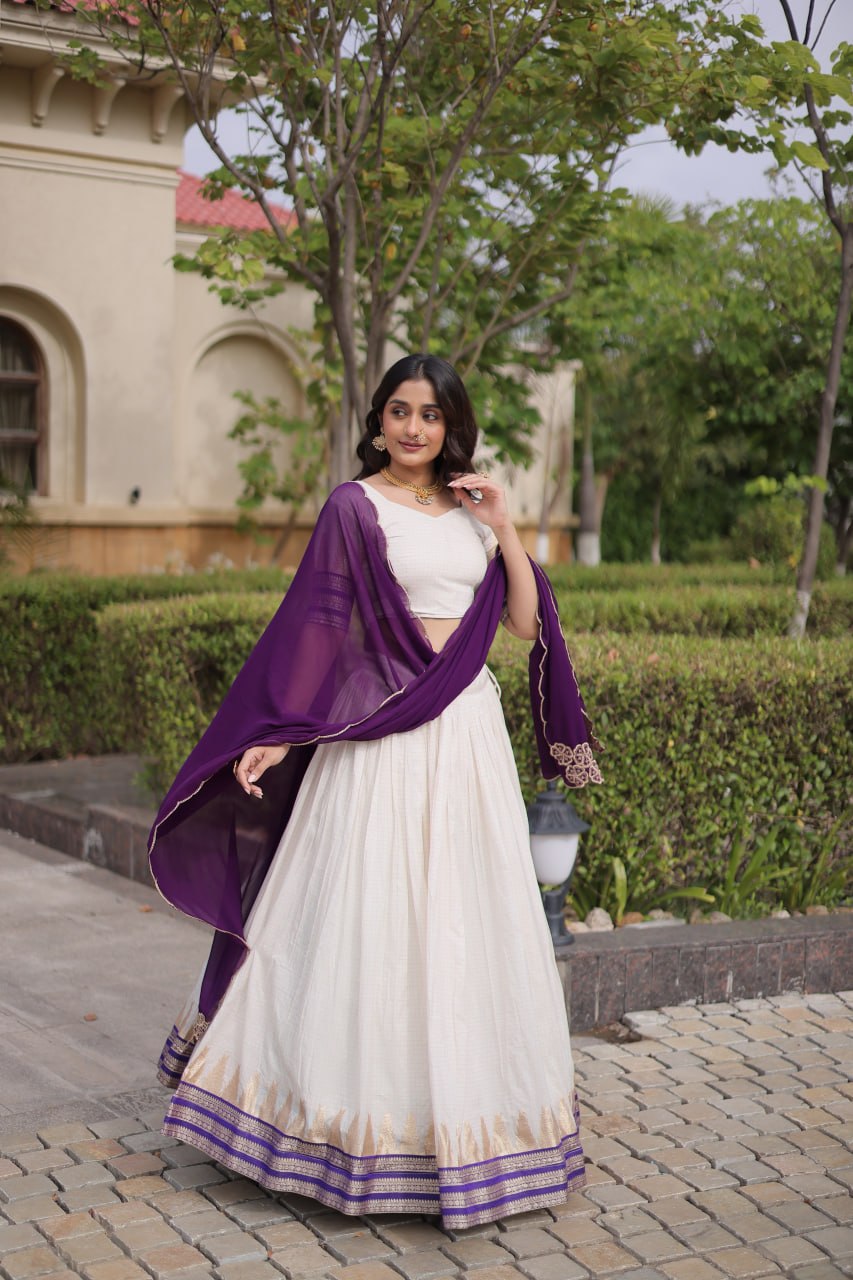 Viscose Jacquard Designer Lehenga Choli