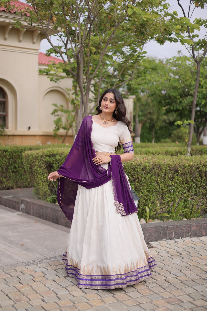 Viscose Jacquard Designer Lehenga Choli