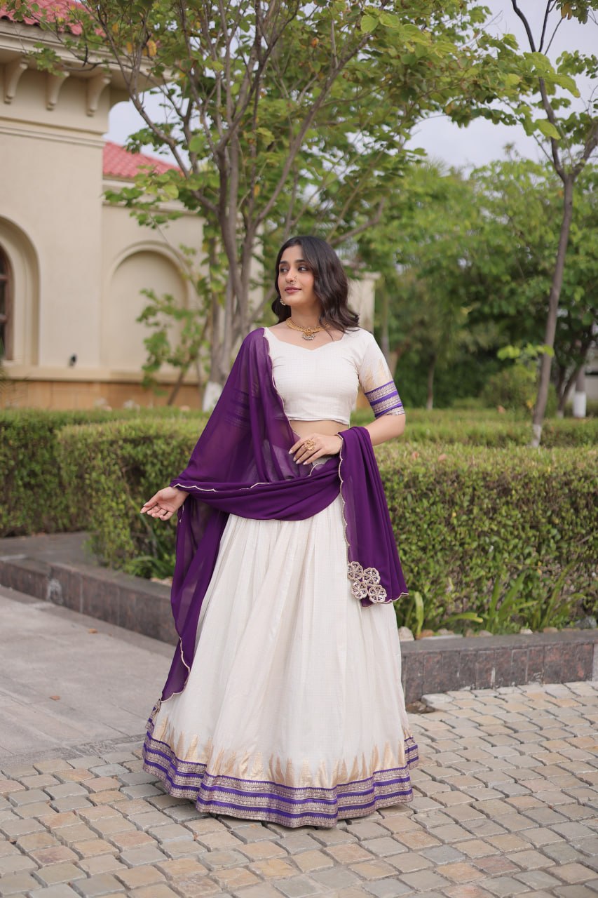Viscose Jacquard Designer Lehenga Choli