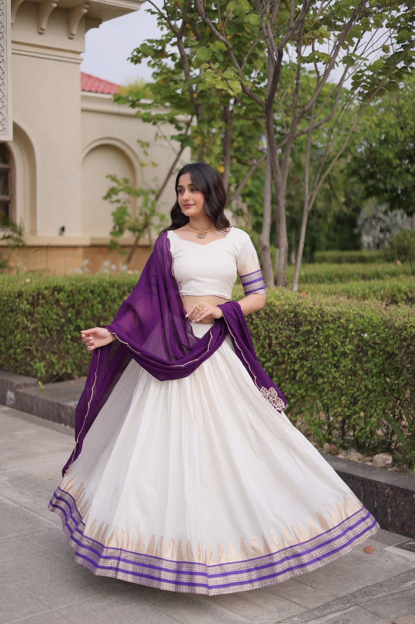 Viscose Jacquard Designer Lehenga Choli