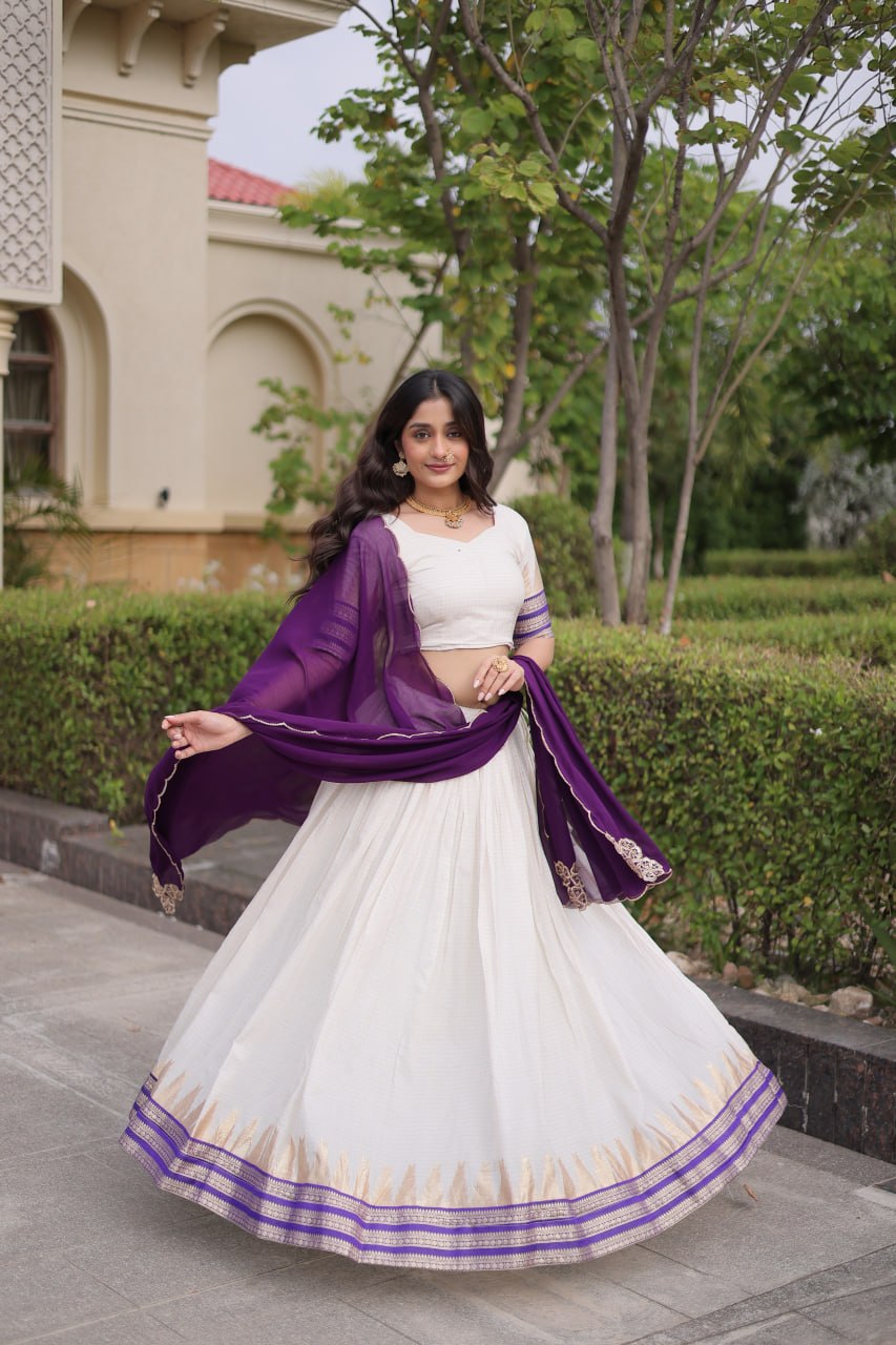 Viscose Jacquard Designer Lehenga Choli