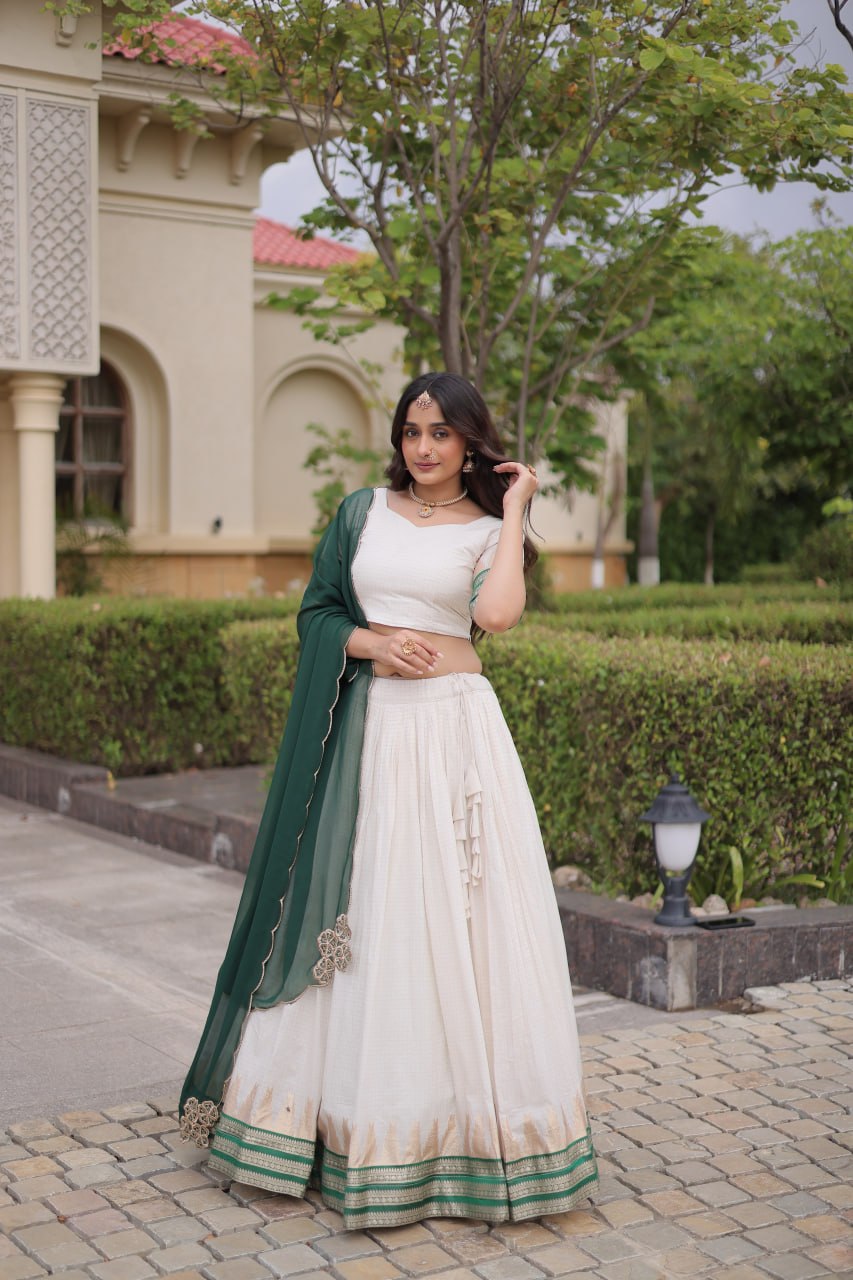 Viscose Jacquard Designer Lehenga Choli