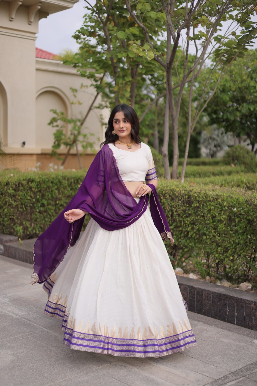 Viscose Jacquard Designer Lehenga Choli