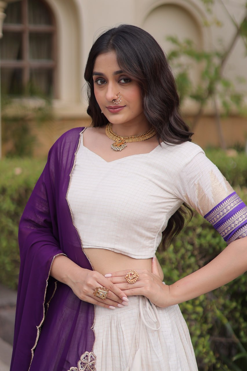 Viscose Jacquard Designer Lehenga Choli