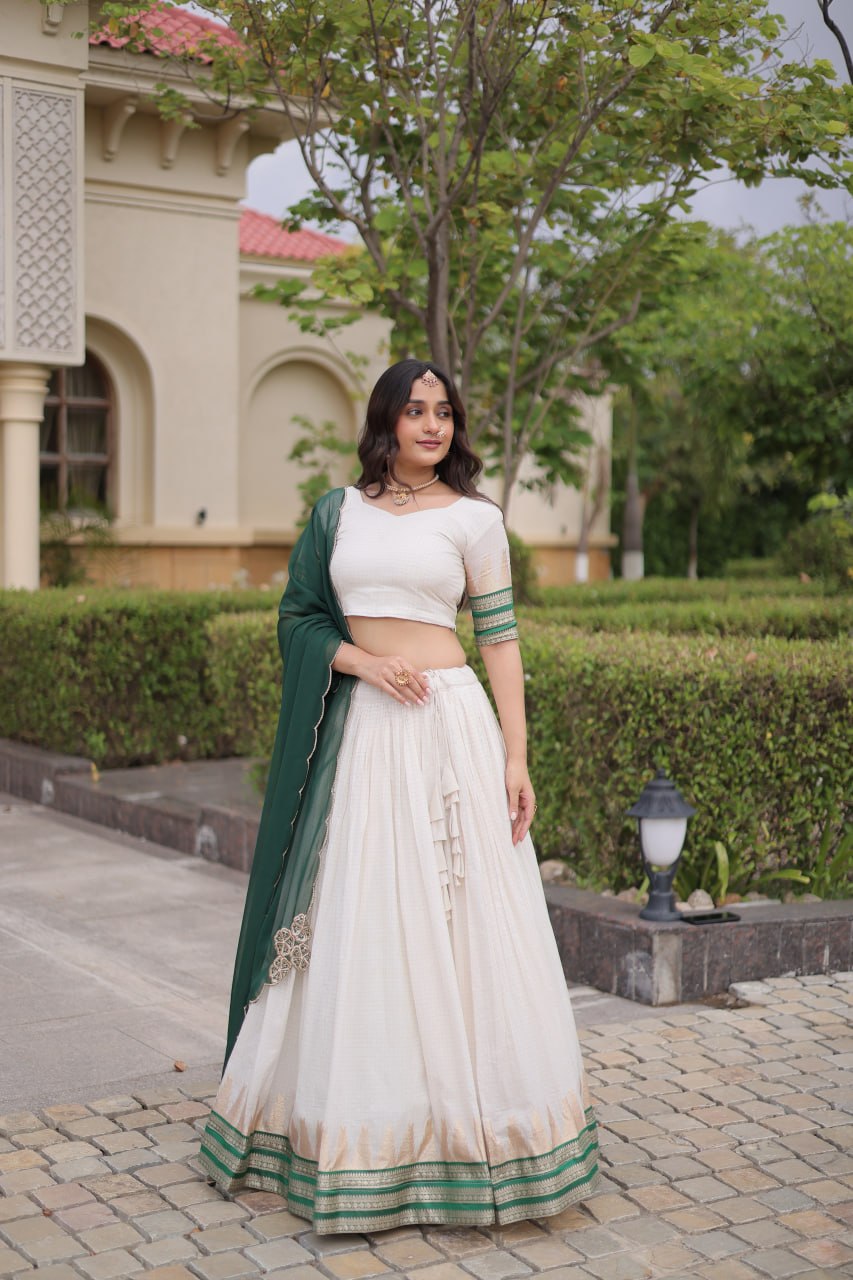 Viscose Jacquard Designer Lehenga Choli
