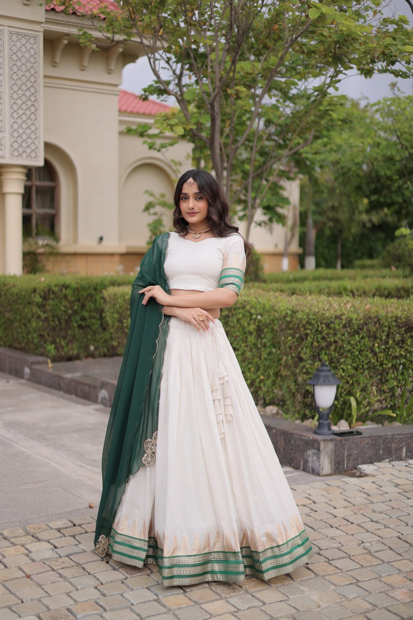 Viscose Jacquard Designer Lehenga Choli